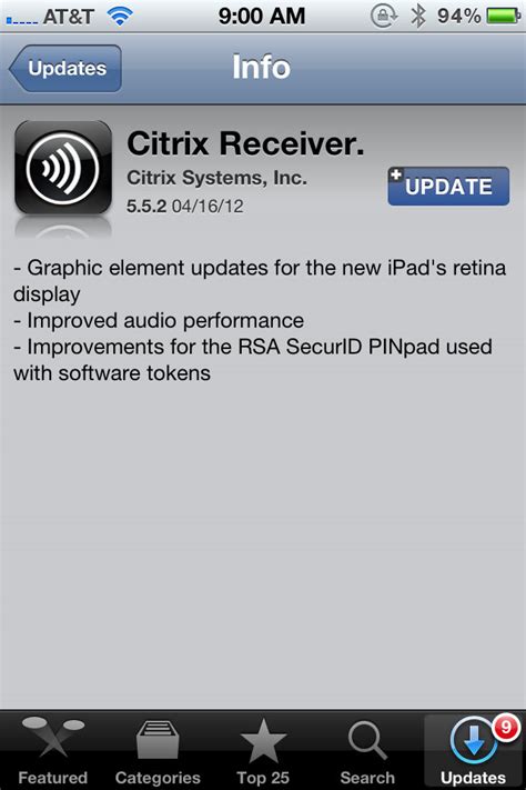 Ipad not receiving app updates after update? Why doctors should not update the Citrix app on the New iPad