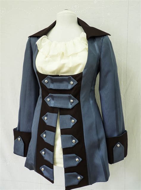 Ladies Pirate Wench Frock Coat Jacket Jack Sparrowcaptain Etsy Uk