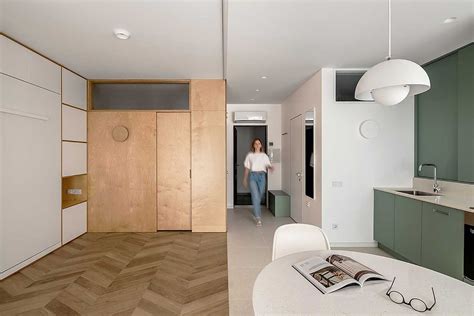 Minimalist Studio Apartment Renovation Includes A Room Within A Room