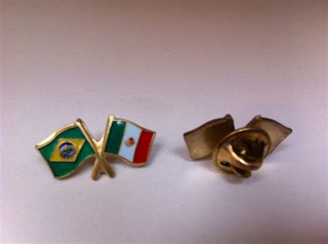 Pins Da Bandeira Do Brasil X México R 1547 Em Mercado Livre
