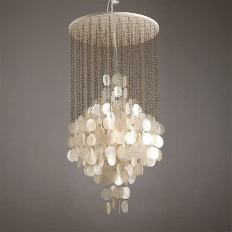 Mother Of Pearl Chandelier By Verner Panton Character Condition Very