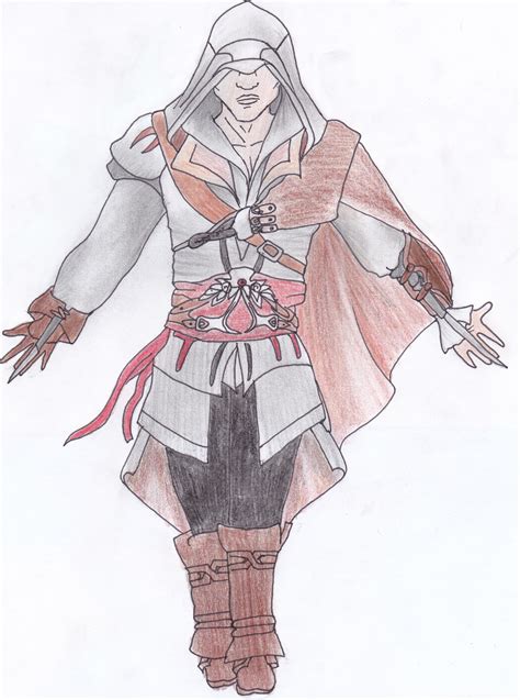 Ezio Drawing By Annie Dragoart