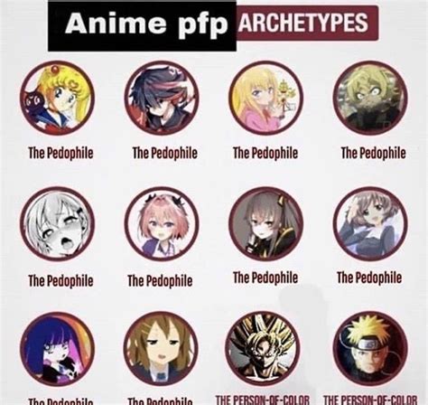 Anime Pfp Archetypes Rokbuddyretard