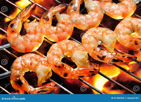 Grilled Shrimps Stock Photo Image Of Gourmet Roast 41346552