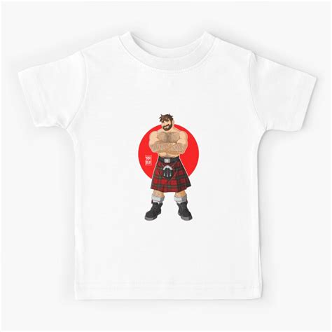Rose Tribe Muscular Giant Adam Likes Kilts Shirtless Retro Kids T