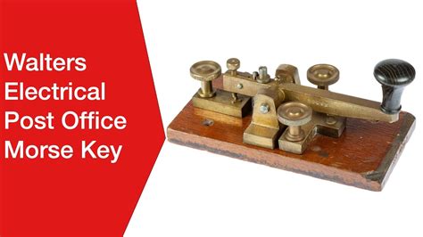 Morse Telegraph Key Walters Electrical Patt 1056a Youtube
