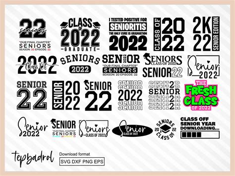 Senior 2022 Class Of 2022 Svg Bundle Cricut Cut File Vectorency