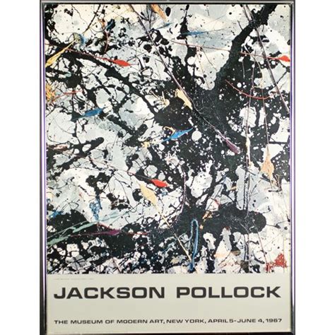 Jackson Pollock Moma Exhibition Poster 1967 Museum Of Modern Art Ny
