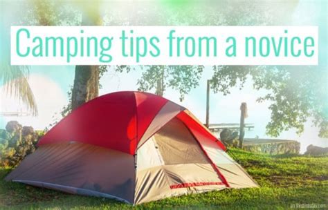Camping Tips From A Novice