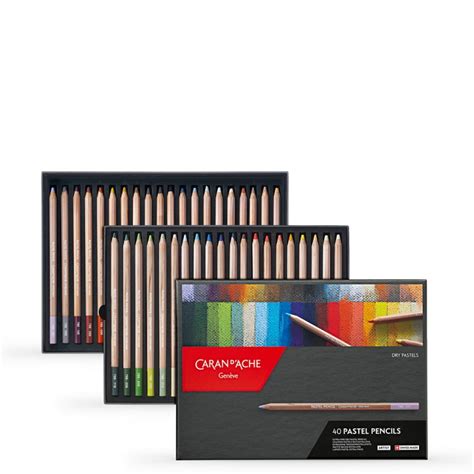 Caran Dache Pastel Pencil Set Of 40 Jacksons Art Supplies
