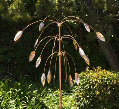 Oriental Touch Stanwood Wind Sculpture Kinetic Copper Dual