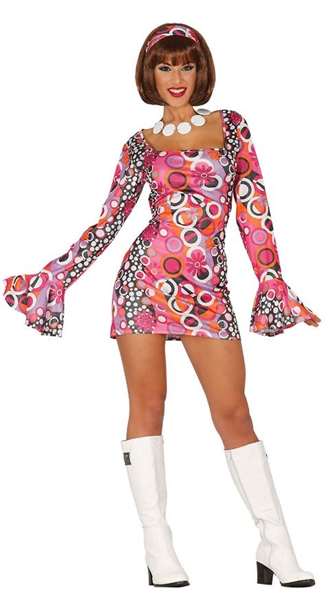 Disco Diva Groovy Costume 60s 70s Fancy Dress Papootz Halloween