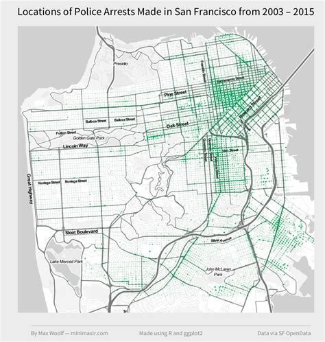 Mapping Where Arrests Frequently Occur In San Francisco Using Crime