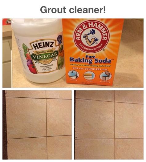 Cleaning tile floors with vinegar and baking soda is my secret to keeping them looking bright and fresh! Grout cleaner! Vinegar, baking soda and a toothbrush ...