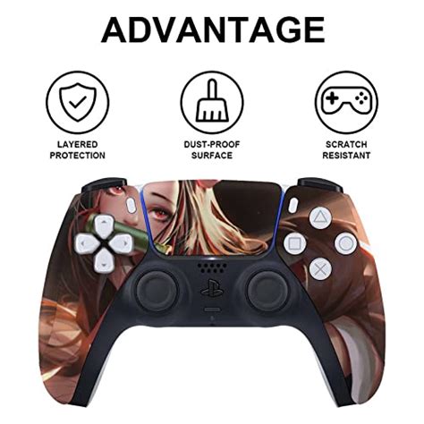 Sexy Anime Girl Ps5 Controller Skin Vinyl Sticker Decal Cover For Playstation 5 Console And