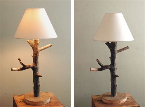 I have 4 usb outlets). DIY Branch Table Lamp | Wooden diy, Wooden lamp, Diy lamp