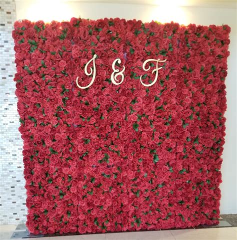 Red Rose Flower Wall Events 365 Rentals Party Decor Rental