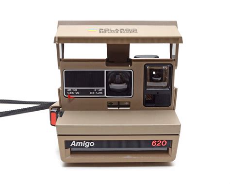 Vintage Beige Polaroid Amigo 620 Instant Film Camera For 600 Film By