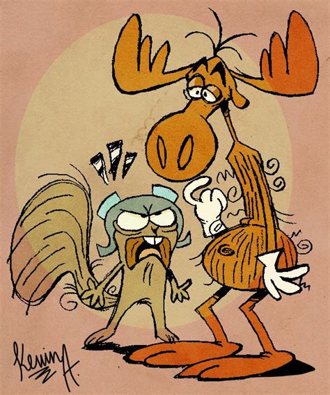 Moose And Squirrel By Eeyorbstudios On Deviantart Famous Cartoons