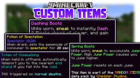 Random Items To Minecraft Data Pack 1minecraft