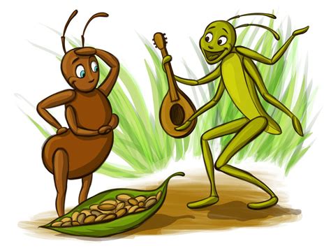 The Ant And The Grasshopper Characters