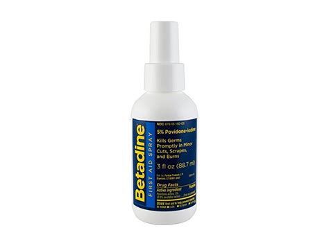 Betadine First Aid Spray 3 Fluid Ounces Ingredients And Reviews
