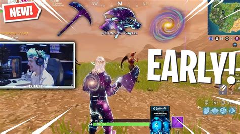Ninja Uses New Galaxy Skin Bundle Items Early First Ever