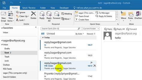 How To View Only Unread Mails In Outlook Youtube