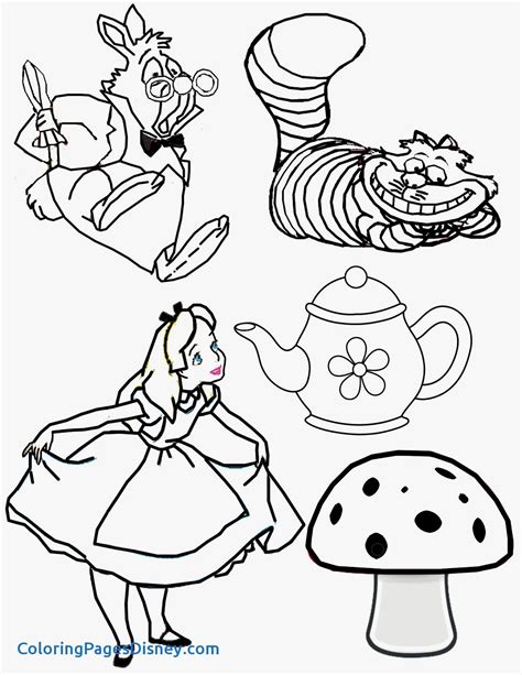 All rights to coloring pages, text materials and other images found on getcolorings.com are owned by their respective owners (authors), and the administration of the website doesn't bear responsibility for their. Alice In Wonderland Tea Party Coloring Pages at ...