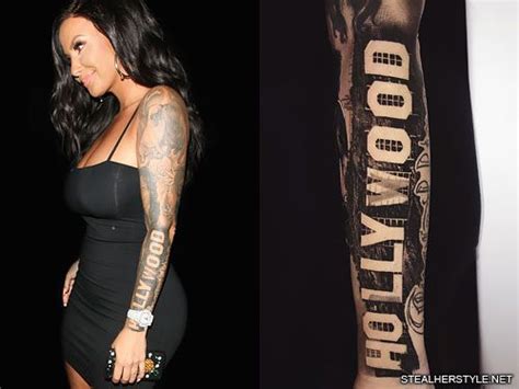 Amber Roses 20 Tattoos And Meanings Steal Her Style