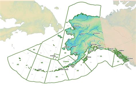 Alaska Fisheries Figures Maps Boundaries Regulatory Areas And Zones