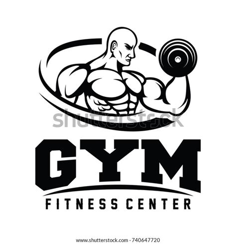 Fitness Gym Logo Vector Stock Vector Royalty Free 740647720