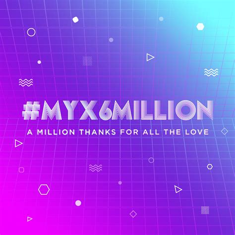 myx global on twitter myx6million waaaaaah thank you guys we love you ️