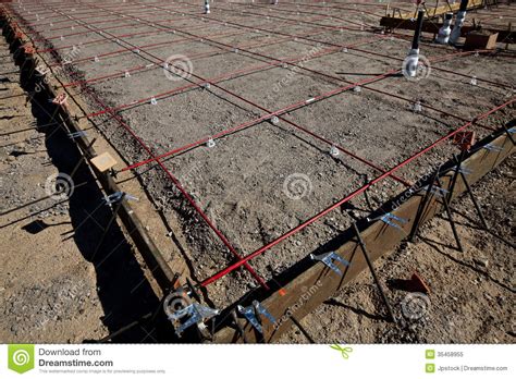 Framing For A Foundation Pour Of Concrete Stock Image Image Of Work