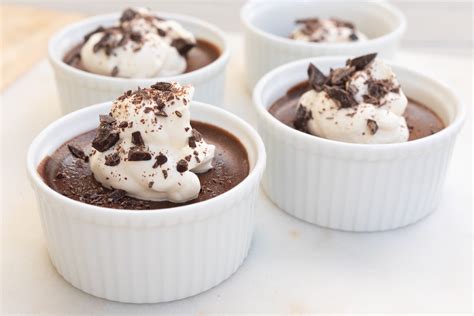 Chocolate Pots De Creme Recipe With Fresh Whipped Cream