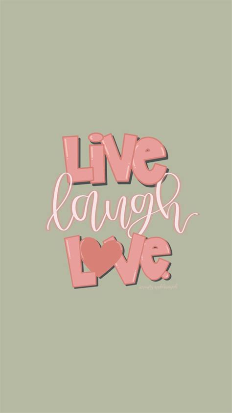Live Laugh Love Simplymadebymadi Procreate Lettering Live Laugh