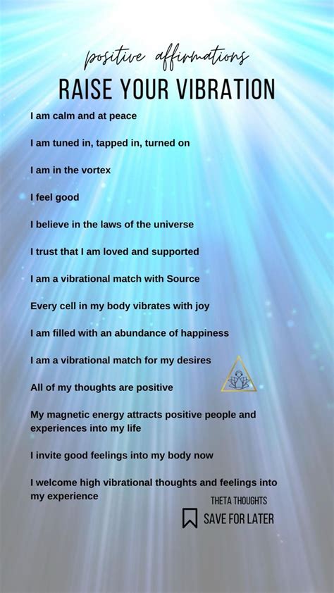 Positive Affirmations To Elevate Your Frequency And Manifest Your