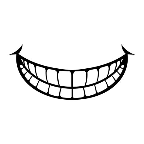 Gran Caricatura Feliz Dentudo Sonrisa Vector Icono 554036 Vector En
