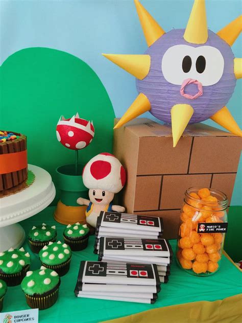 Super Mario Bros Themed Birthday Party — Means Of Lines Nintendo