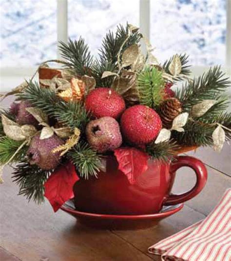 A Floral Arrangement In A Mug Makes A Cute Holiday T Christmas