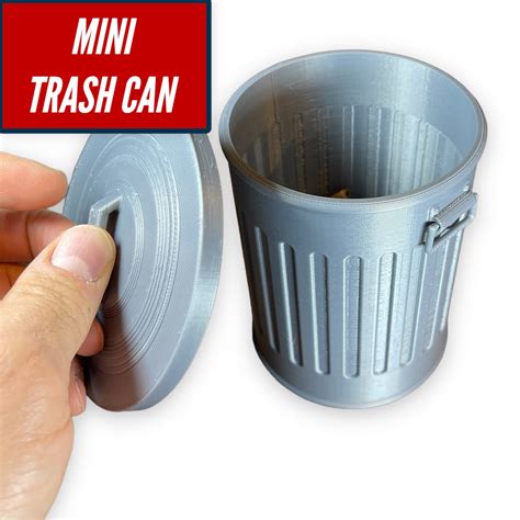 Mini Trash Can Desktop Trash Bin With Lid Small Tiny Countertop Garbage