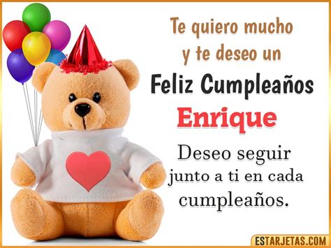 Feliz Cumpleaños Enrique Imágenes  Tarjetas Y Mensajes