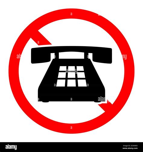 Stop Phone Sign No Phone No Phone Sign Isolated Forbidden Cell Phone