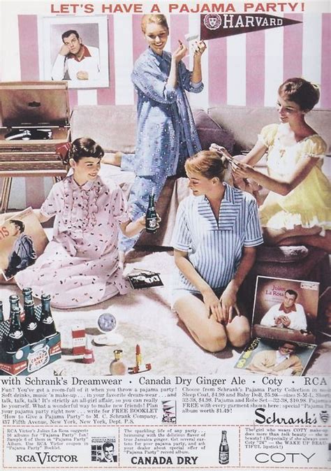 Lets Have A Pajama Party 1950s Advertisement Vintage Beauty Vintage