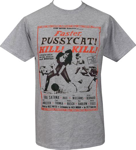Mens Classic B Movie Horror T Shirt Faster Pussycat Poster Etsy
