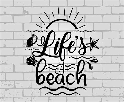 Lifes A Beach Svg Beach Svg Sunset Svg Summer Svg Etsy Uk