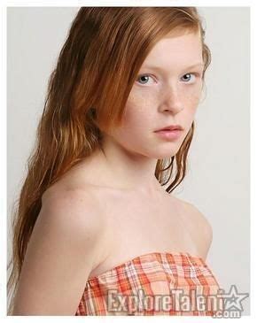 Gina Cattanach Model Red Hair Strapless Top