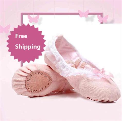 Pink Adults Canvas Slipper Ballet Shoes Children Sole Shoes Toe Shoes