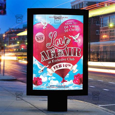 Love Affair Seasonal A5 Flyer Template Exclsiveflyer Free And