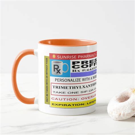 Funny Personalized Prescription Coffee Mug Zazzle Mugs Coffee Mugs